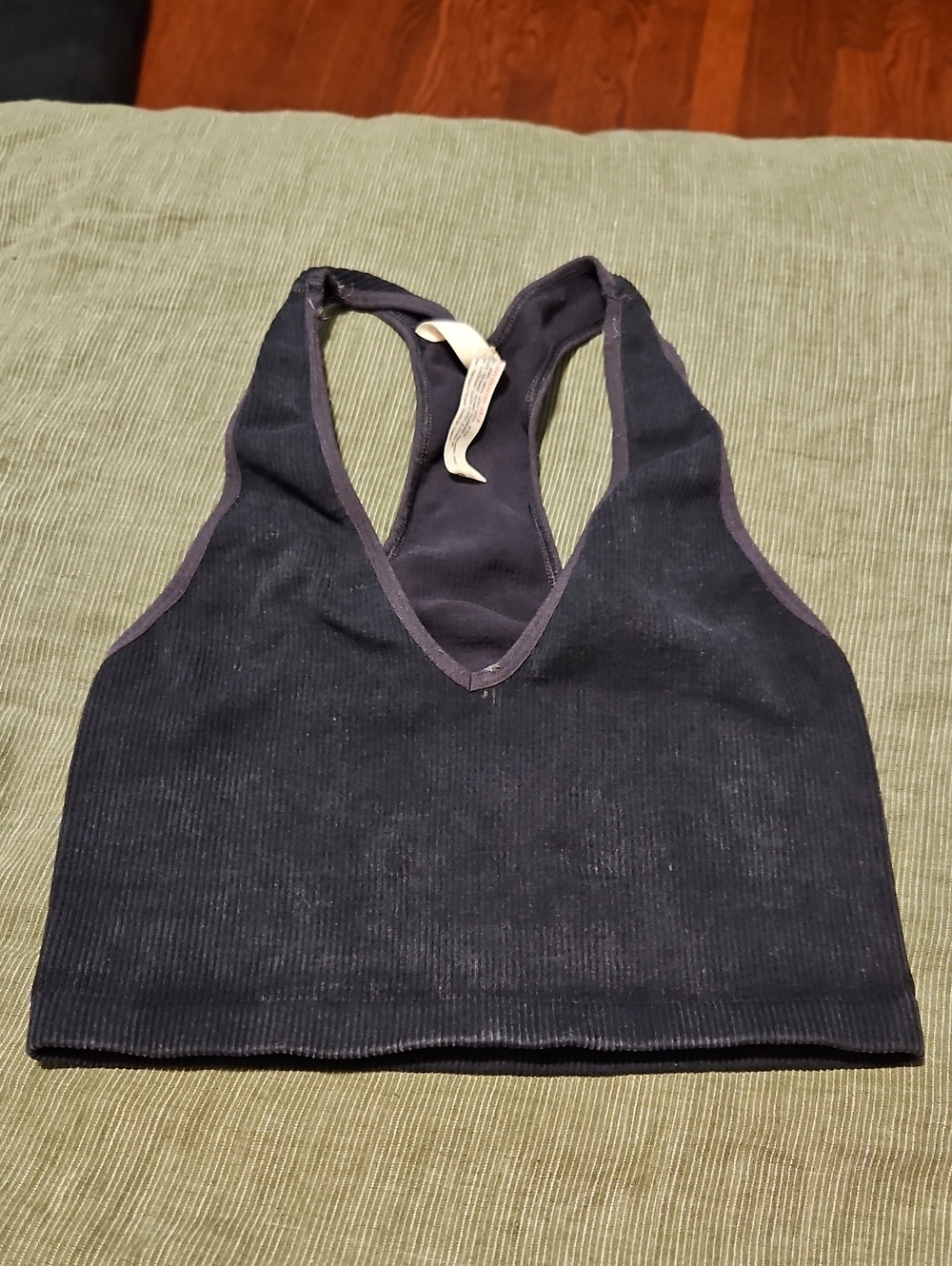 FP Movement Ribbed Racerback Crop Tank - Dark Grey